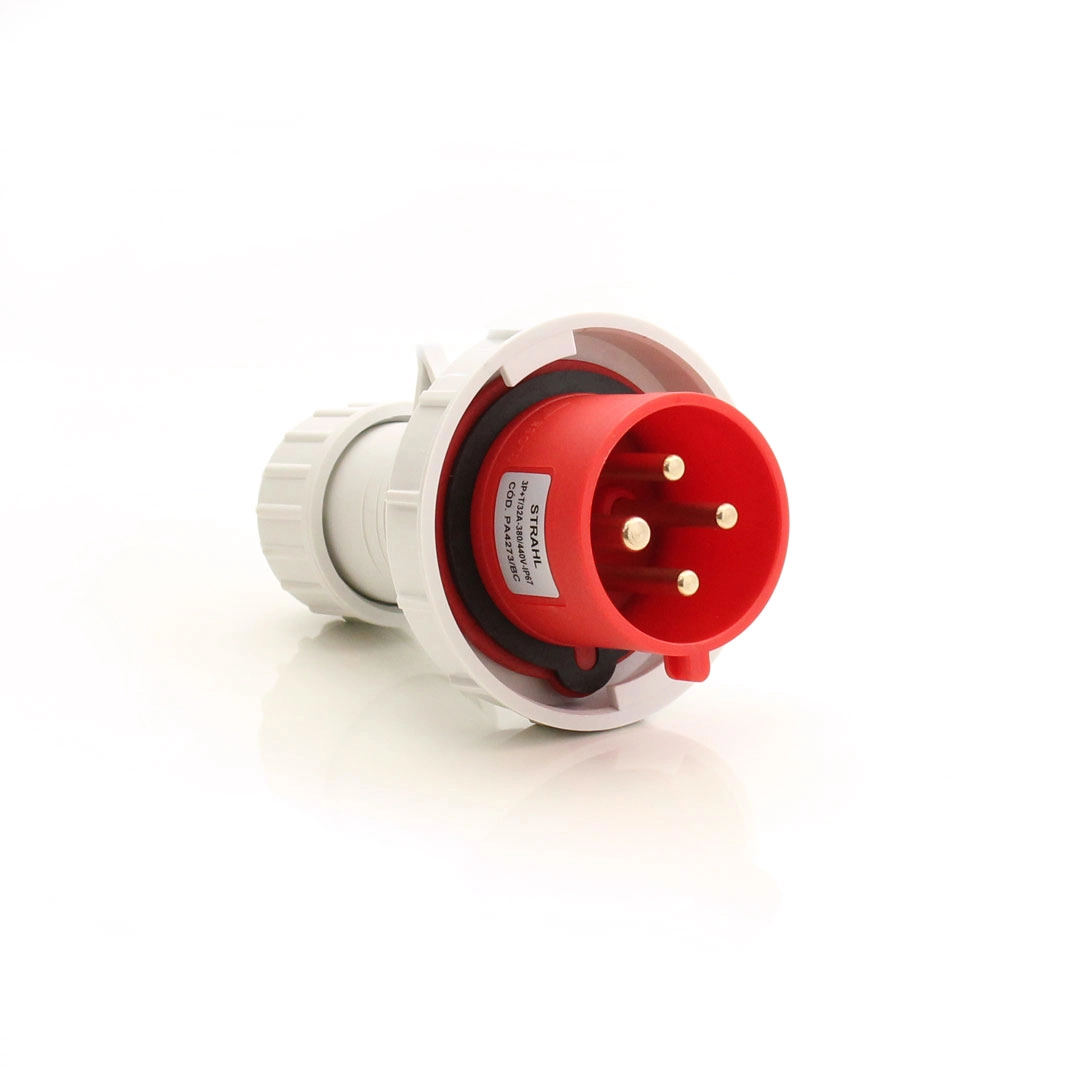 Plugue Para Containers 3p+t 32a 380/440v Ip67 Monobloco - Pa4273/bc