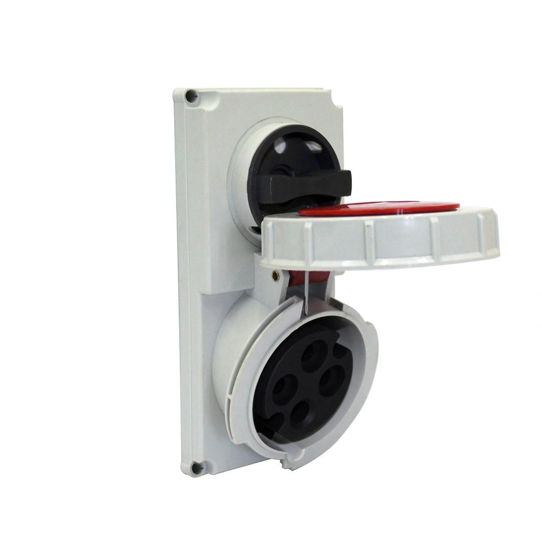 Tomada Embutir Bloqueio Mecânico 3p+t 32a 380/440v Strahl