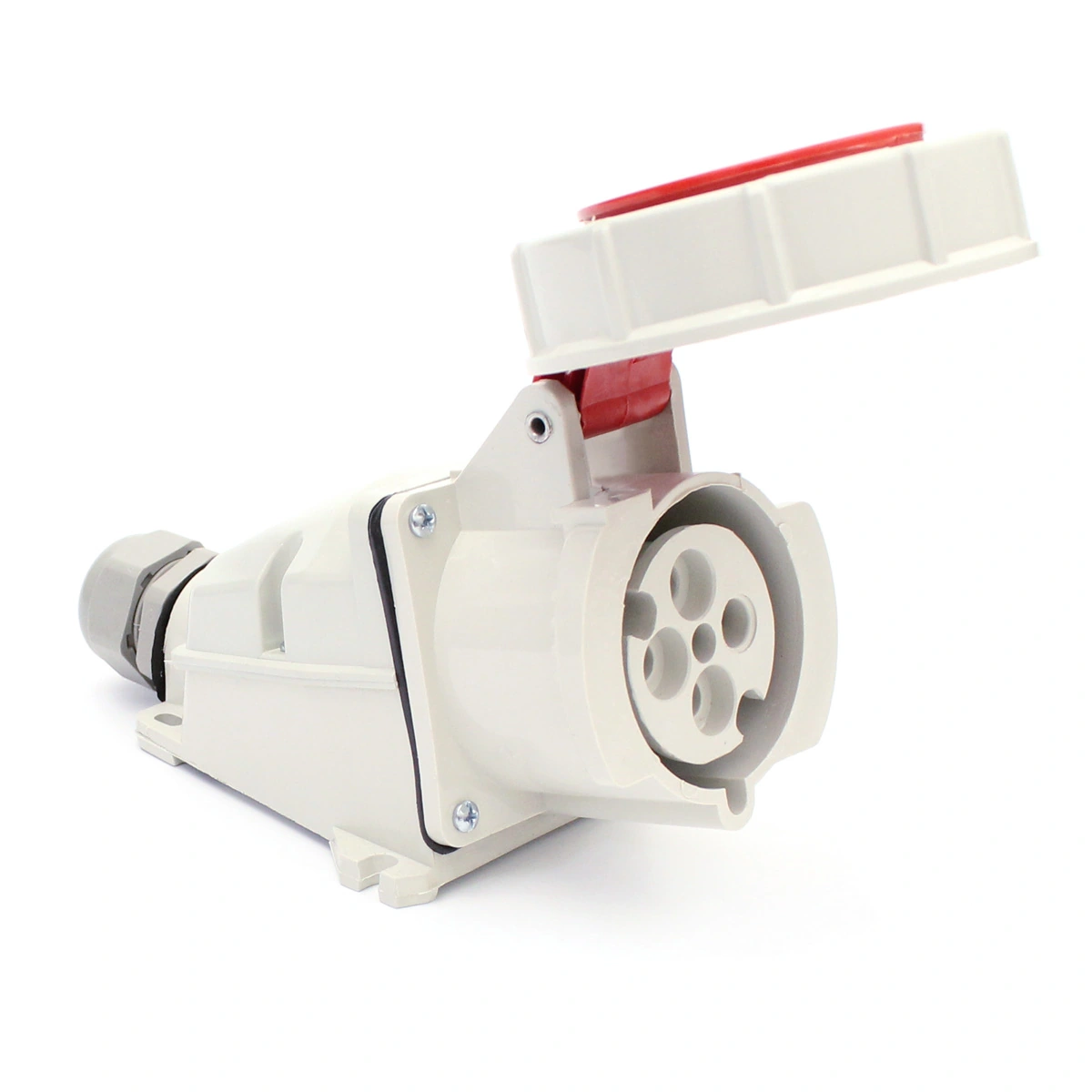 Tomada Industrial De Sobrepor Para Containers 3p+t 32a 380/440v Ip 67 Pa4203 Strahl