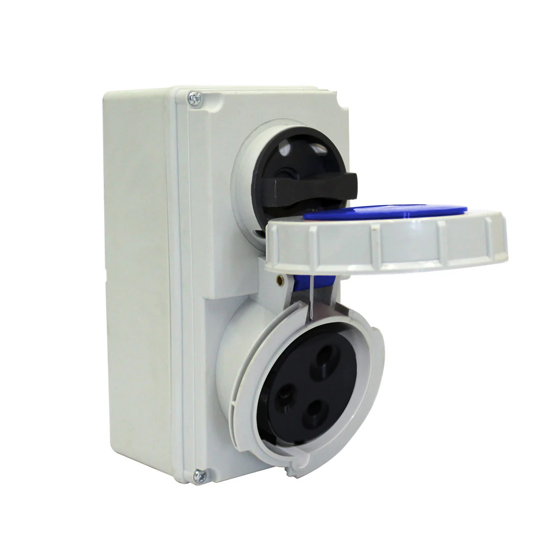 Mining Block Tomada Com Bloqueio Mecânico 2p+t 32a 200/250v Strahl