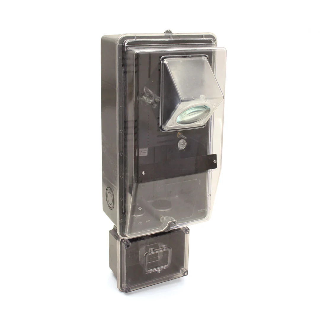 Caixa De Medição Polifásico Com Lente E Suporte Para Disjuntor Strahl Uc3089/82-ep