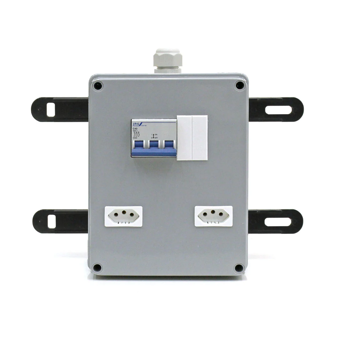 Quadro De Tomadas Industrial 255x195x100mm Strahl