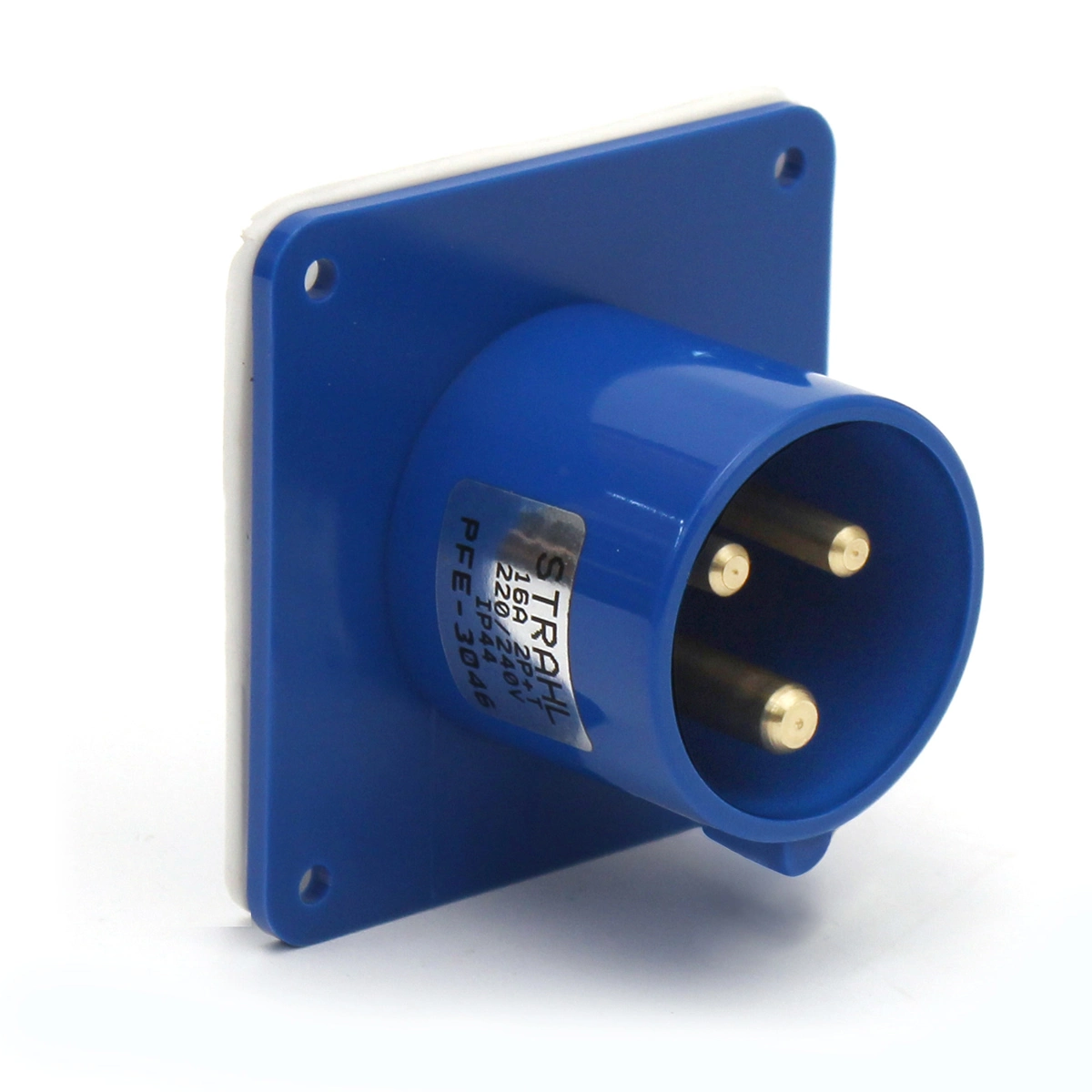 Plugue Fixo De Embutir Strahl 2p+t 16a 200/250v