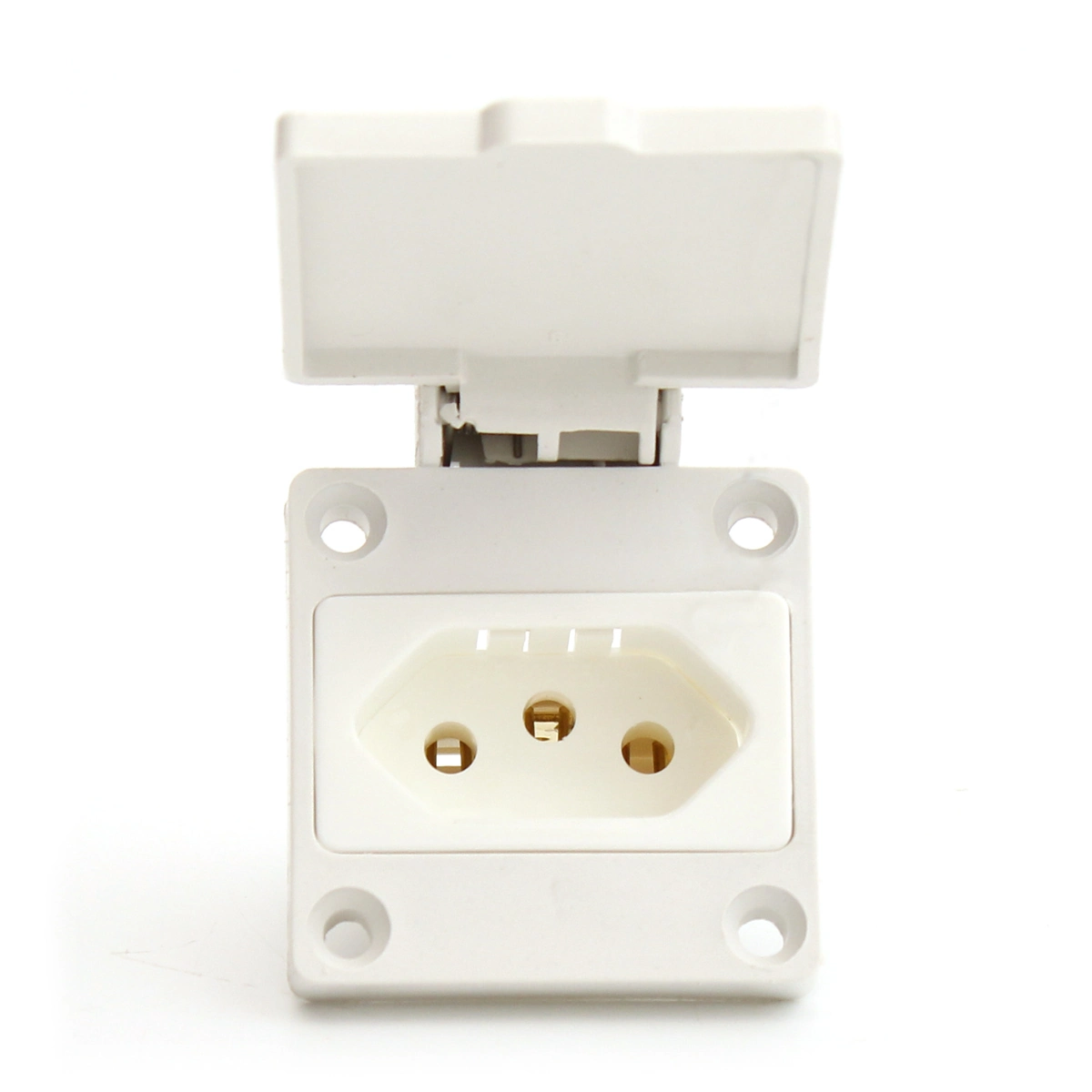 Tomada De Embutir Com Tampa Padrão Brasileiro 20a 2p + T Ip44 Branco 172 Strahl