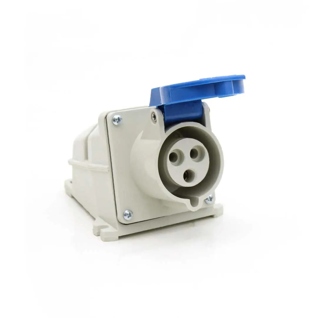 Tomada Industrial Sobrepor 2p+t 16a 220/240v Strahl 3006/bc