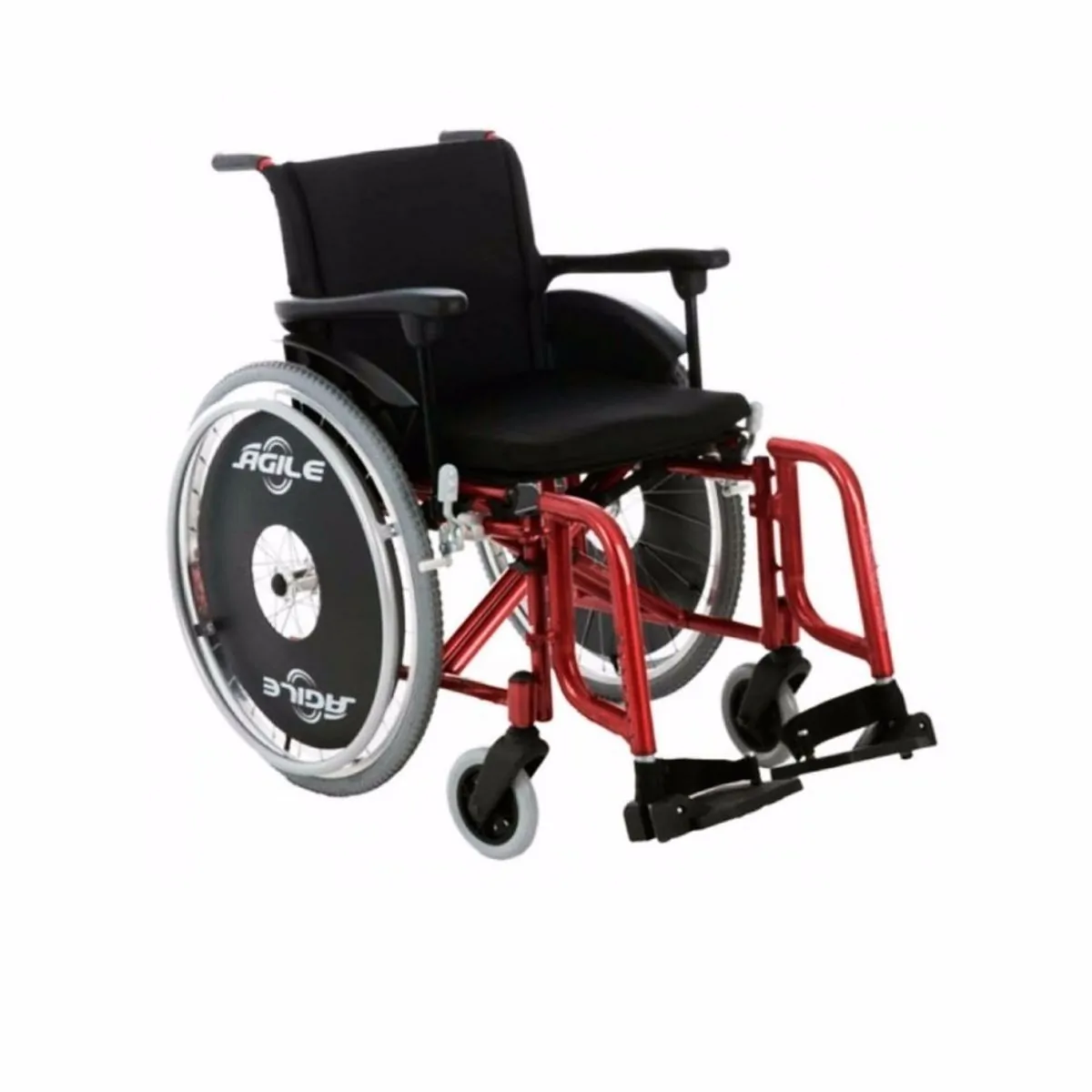 Cadeira De Rodas Agile - Cor: Vermelho          Tam: 40