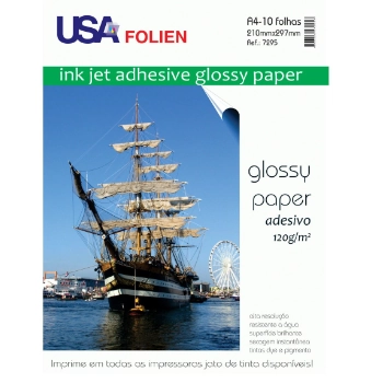Papel Fotográfico, Usa Folien 7295, Multicor, Pacote De 10