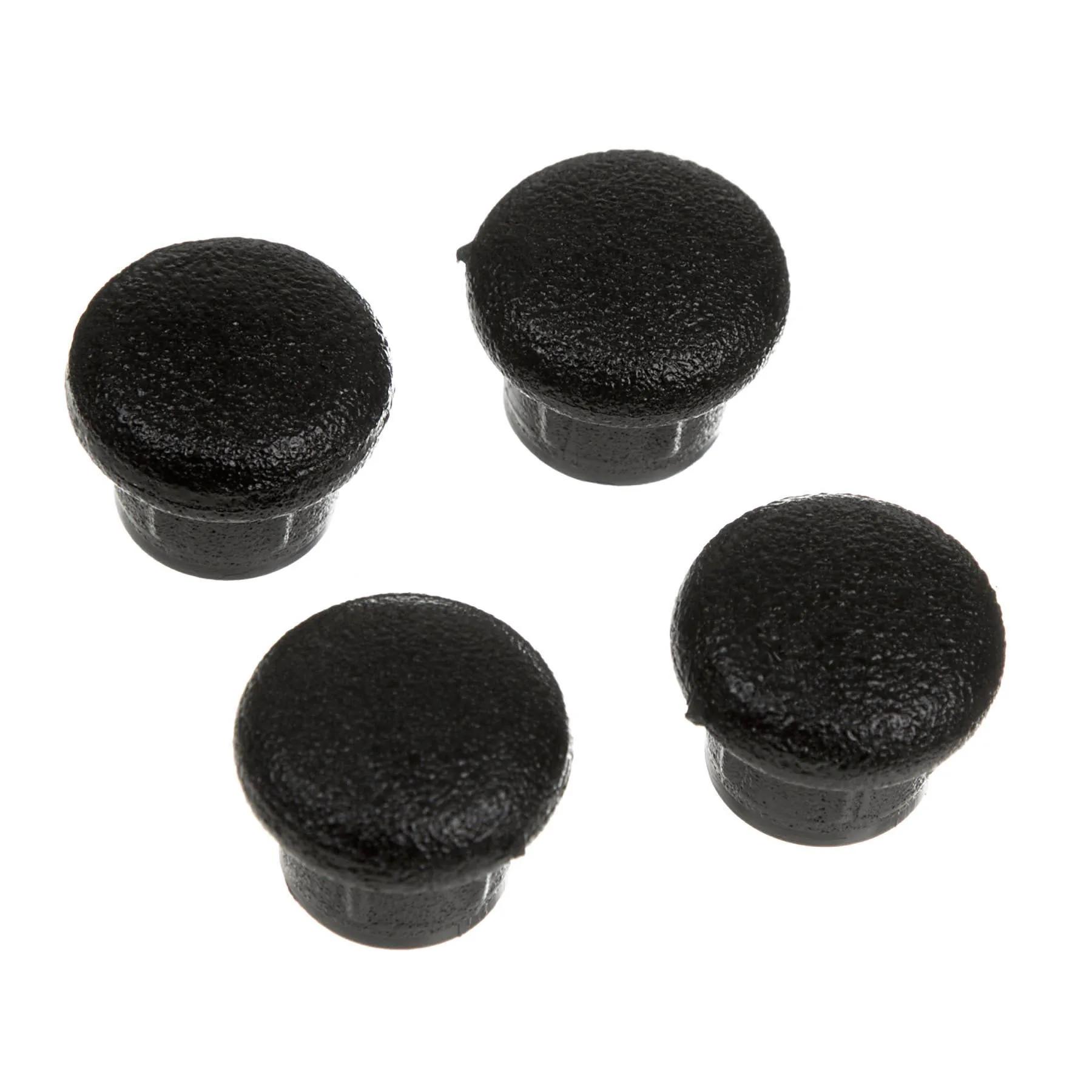 Ponteira Preto PVC Embutir Redondo 15,88mm 4 peças