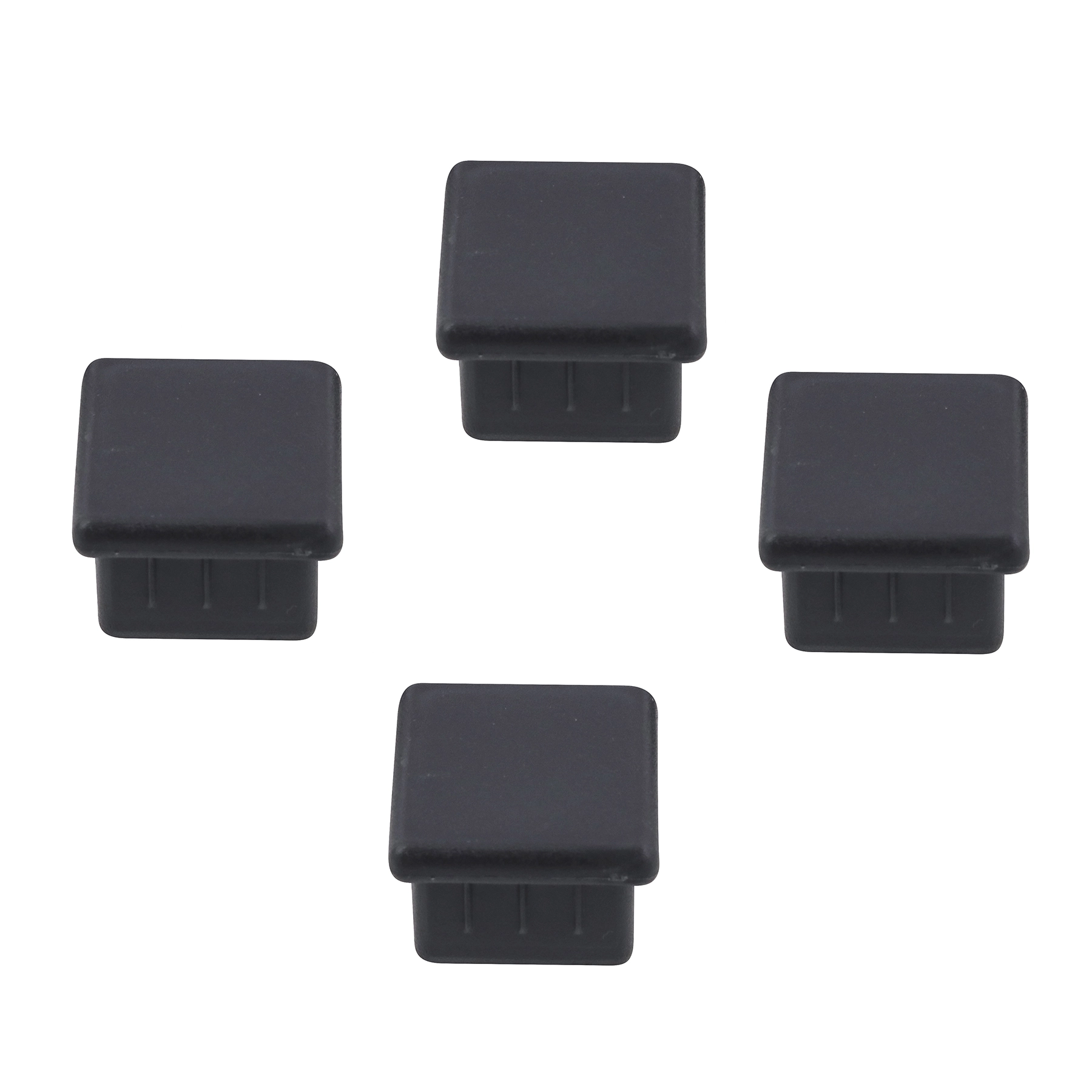 Ponteira para Móveis Quadrada PVC 40x40mm Preta Brick House