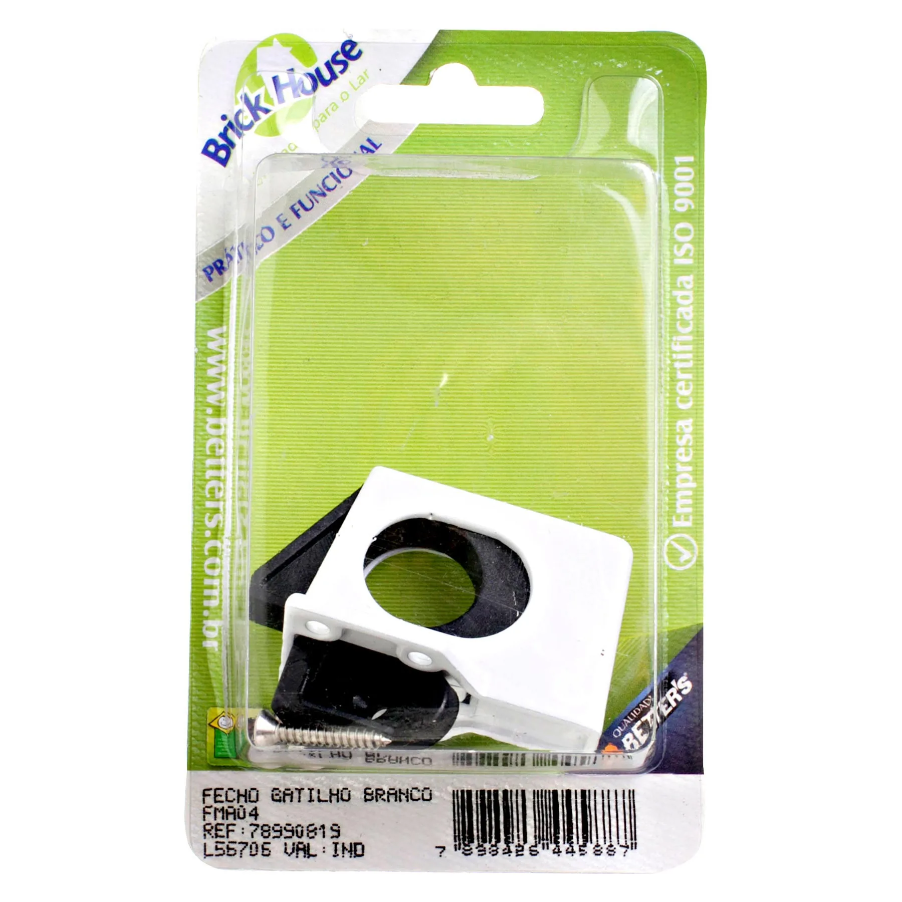 Trava Sobrepor Zamac Fosco 52x34mm 1 peça