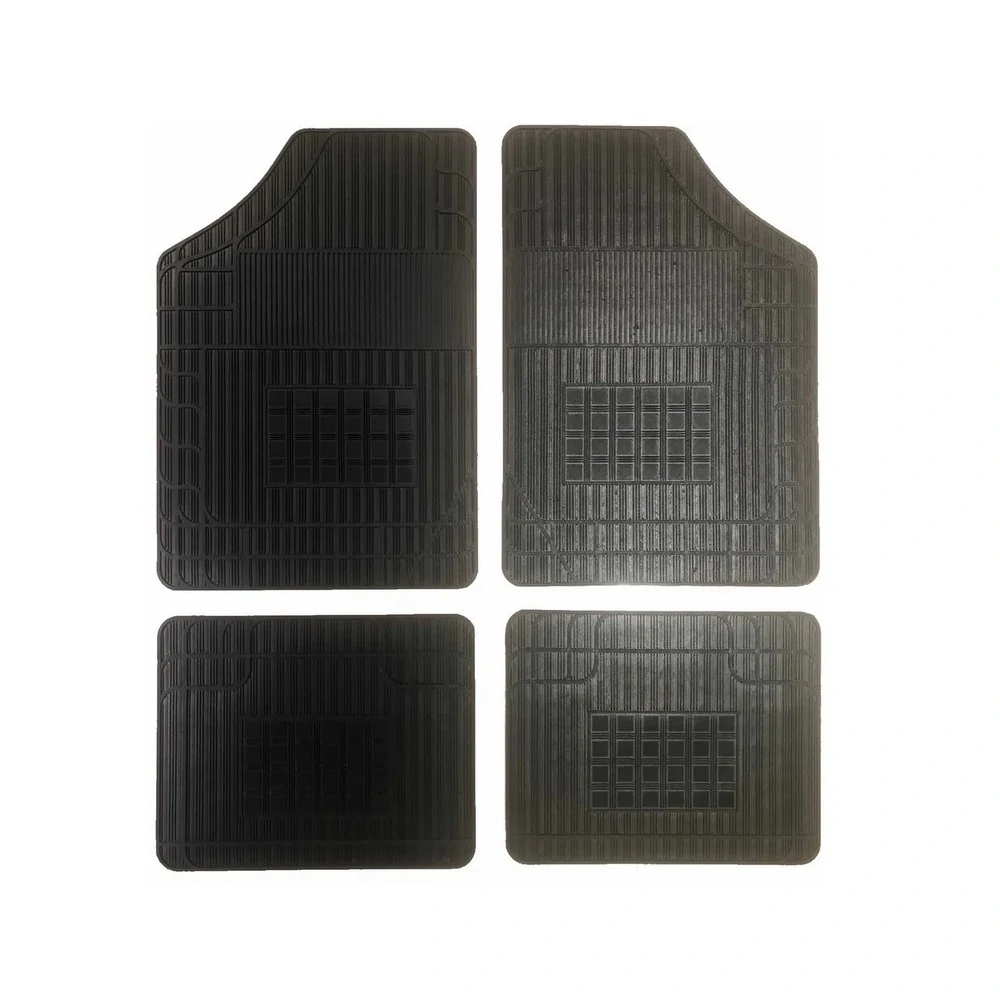 Jogo de Tapete Universal C Preto 4 Peças - CAR FLOOR DGRU30