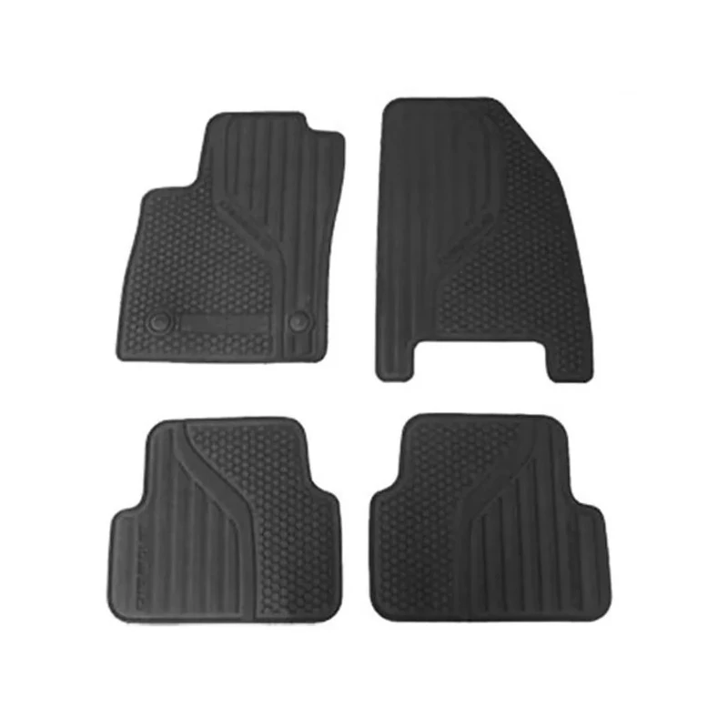 Jogo de Tapete Modelo Interlagos Preto 4 Peças - CAR FLOOR G0070