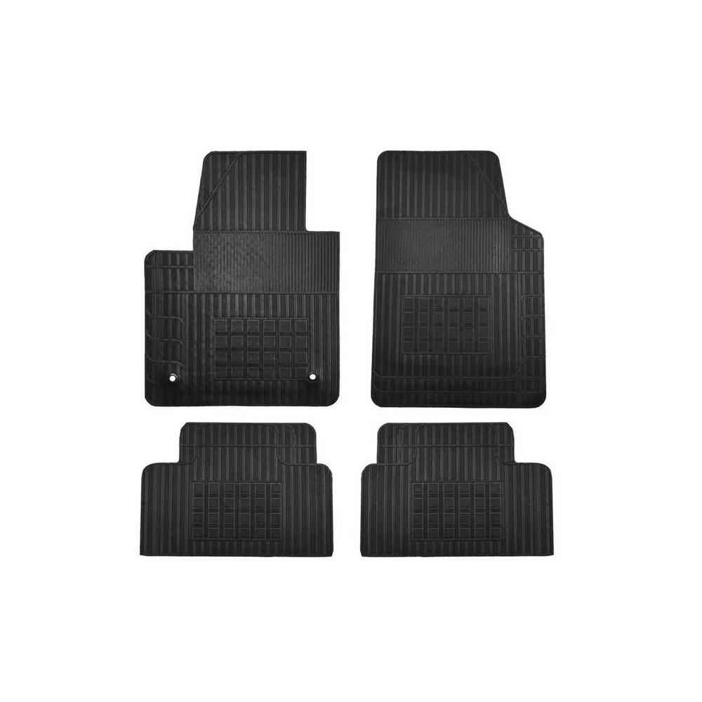 Jogo de Tapete VOLKSWAGEN T CROSS Borracha Preto 4 Peças - CAR FLOOR G0330