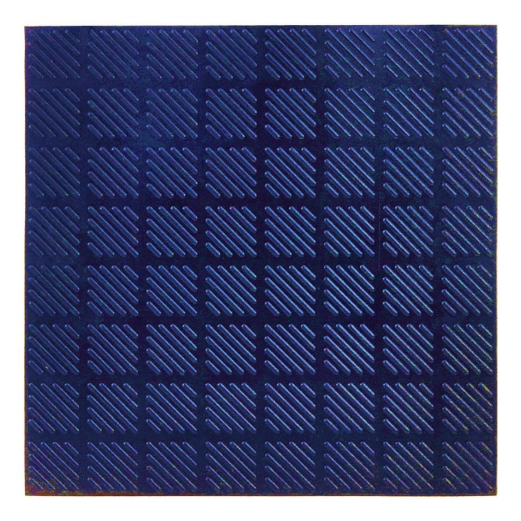 Piso Estriado de Borracha Azul 50x50cm Caixa com 20 Placas Daud
