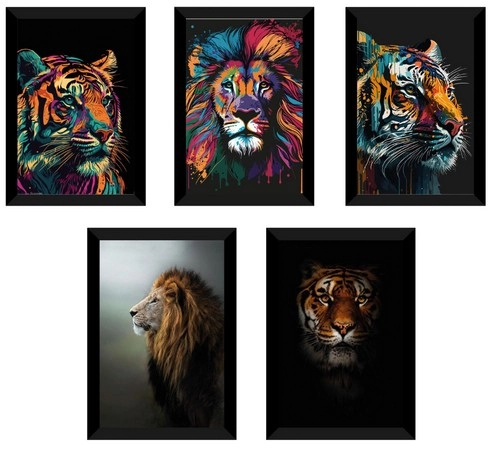 Quadro Moldura Animal Qtw65953018mc4 Euroquadros