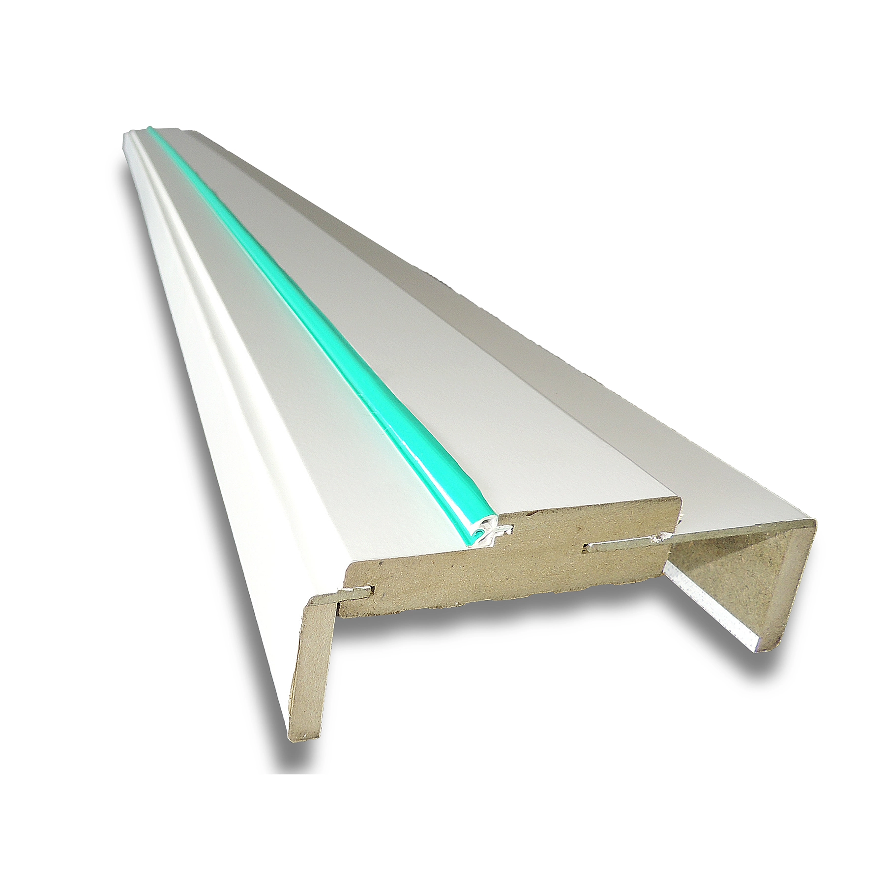Kit Batente Regulável de 10 a 16,5cm para Porta de Giro Madeira Eucalipto Branco 215x3cm Zema Eco Portas