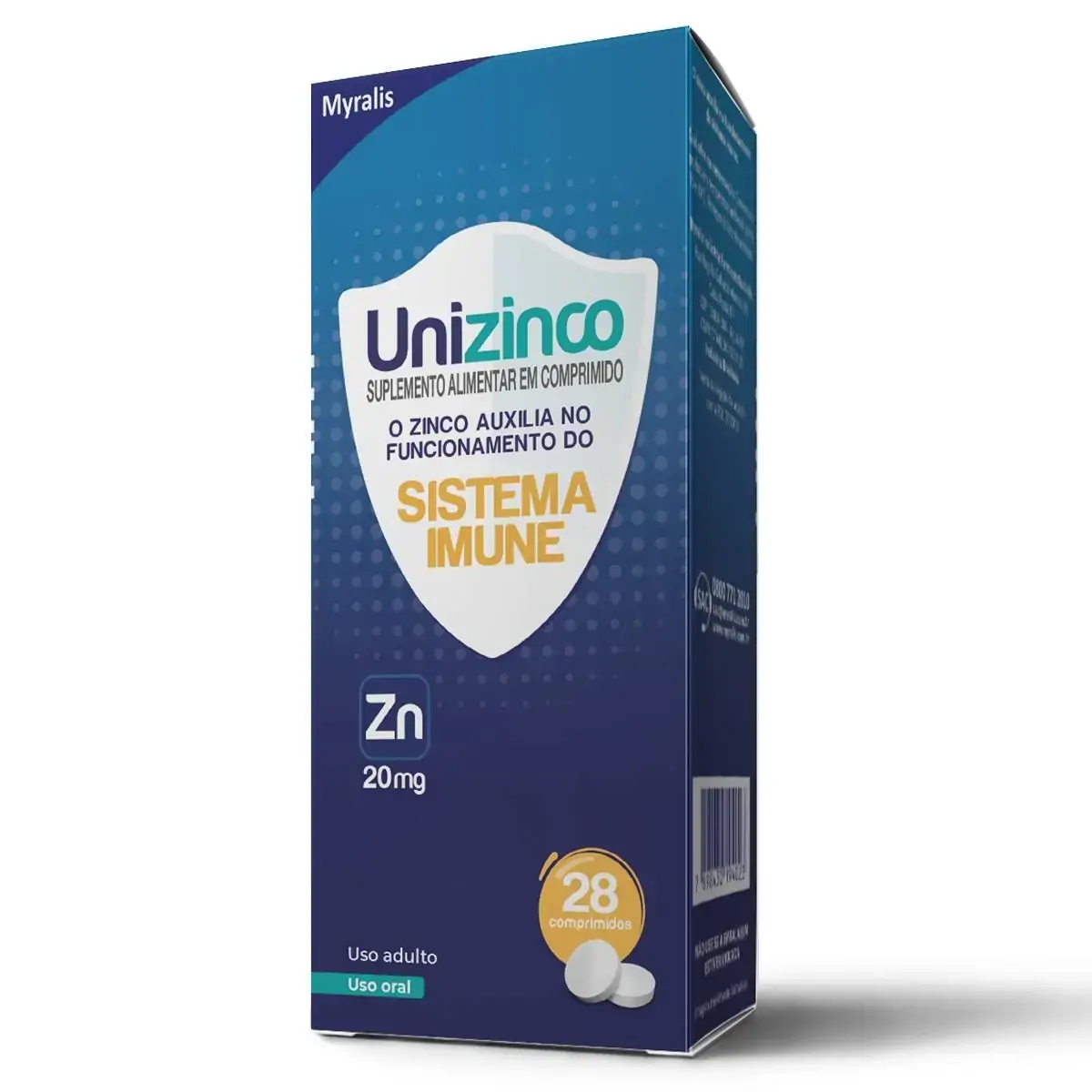 Unizinco 20mg 2bl X 14 Comp
