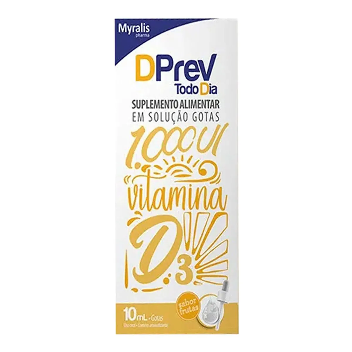 Vitamina D Dprev Todo Dia 1.000ui Myralis 10ml