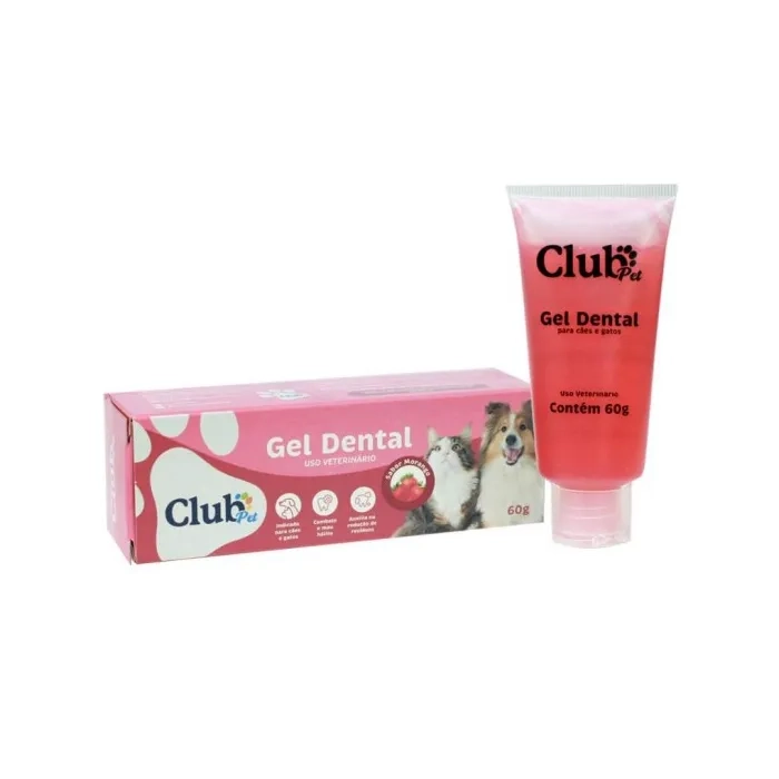 Creme Dental Morango 90g Club Pet P 0