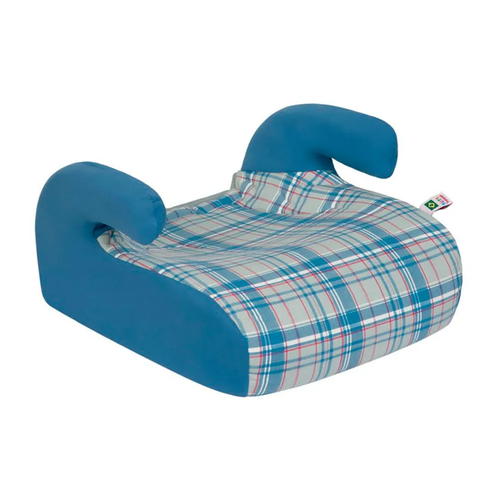 Assento de Elevação Tutti Baby Safety & Comfort Xadrez Azul - Suporta de 15 a 36 Kg