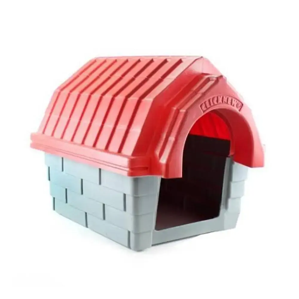 Casinha Com Chaminé N 1 Cinza E Vermelho