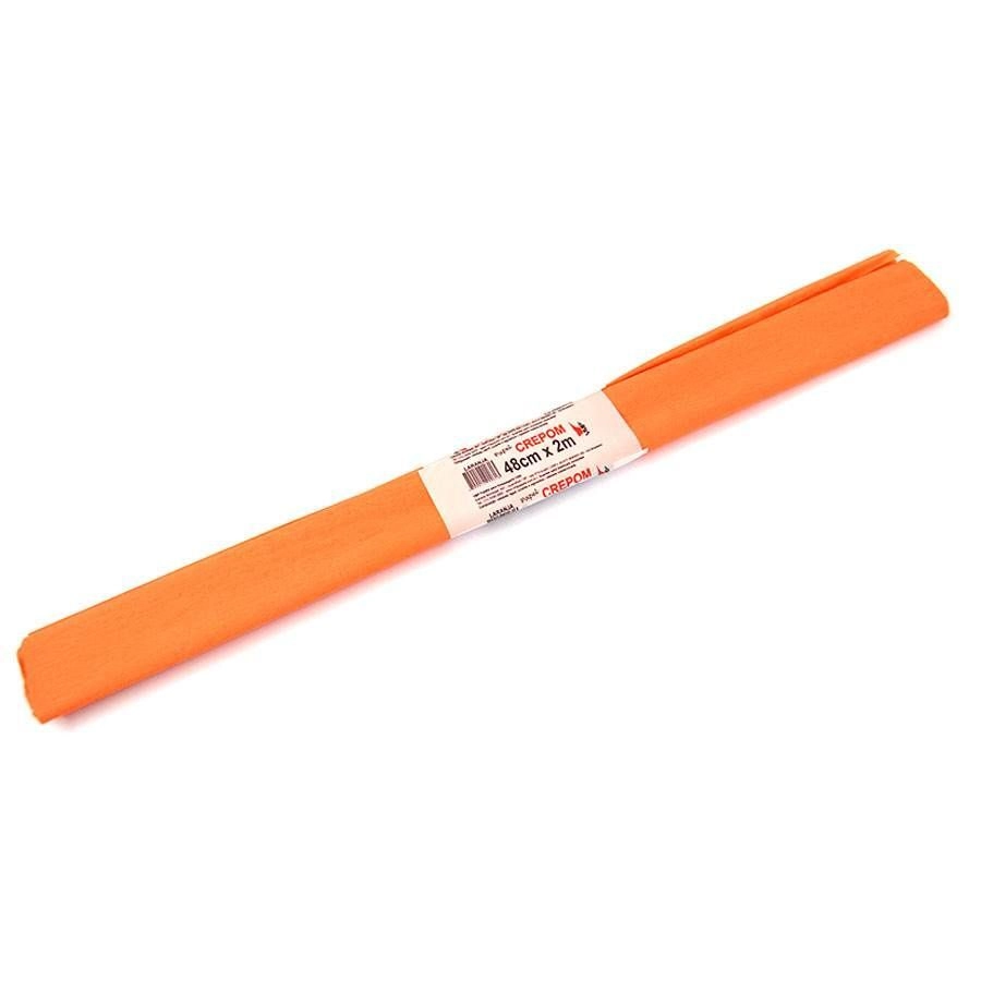 Papel Crepon Laranja Un