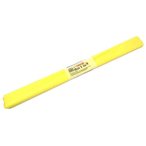 Papel Crepon Amarelo Un