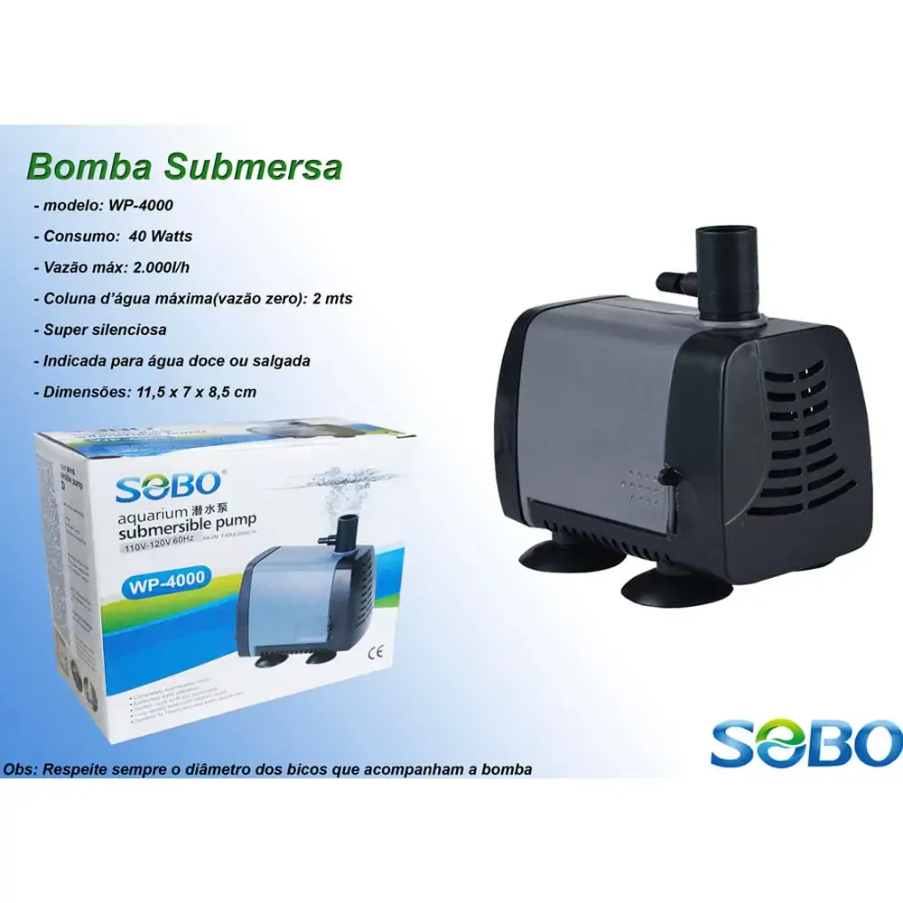 Bomba Submersa Wp 4000 Sobo 220v