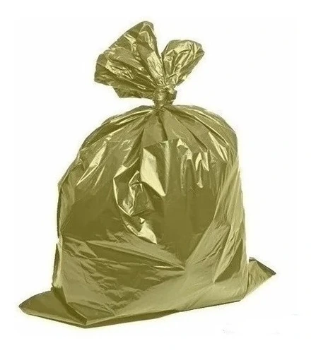 Saco De Lixo 40 Litros 100un Colorido Reforçado Amarelo Laranja