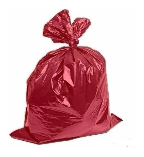 Saco De Lixo 40 Litros 100un Colorido Reforçado Amarelo Vermelho