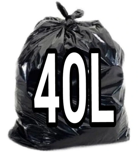 Saco De Lixo 40 Litros Preto 100un