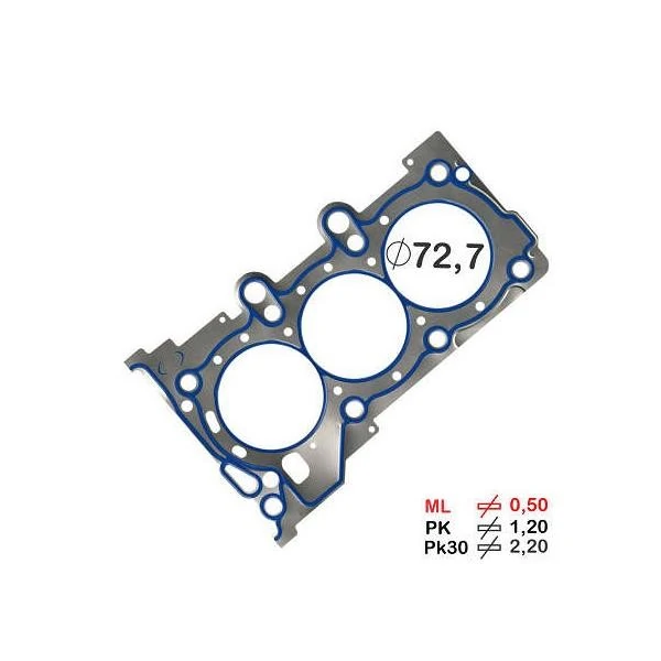 Junta do Cabeçote HYUNDAI HB20 Metal - BASTOS JUNTAS 15158015ML