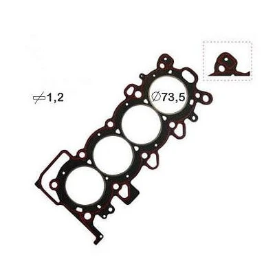 Junta do Cabeçote HONDA FIT Fibra - BASTOS JUNTAS 1515169PK