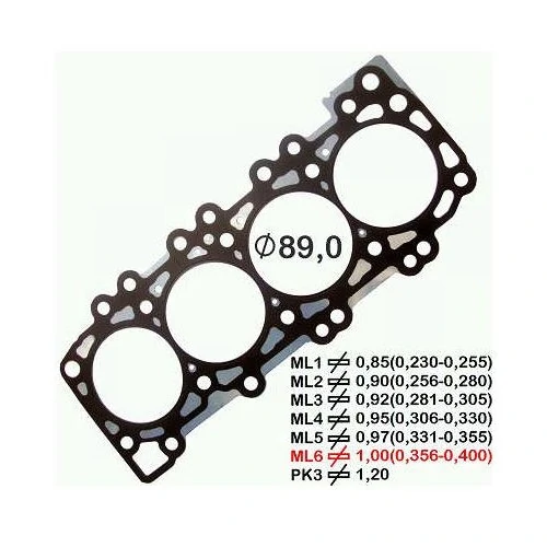Junta do Cabeçote (1.00mm) NISSAN FRONTIER/PATHFINDER - BASTOS JUNTAS 15156003ML6
