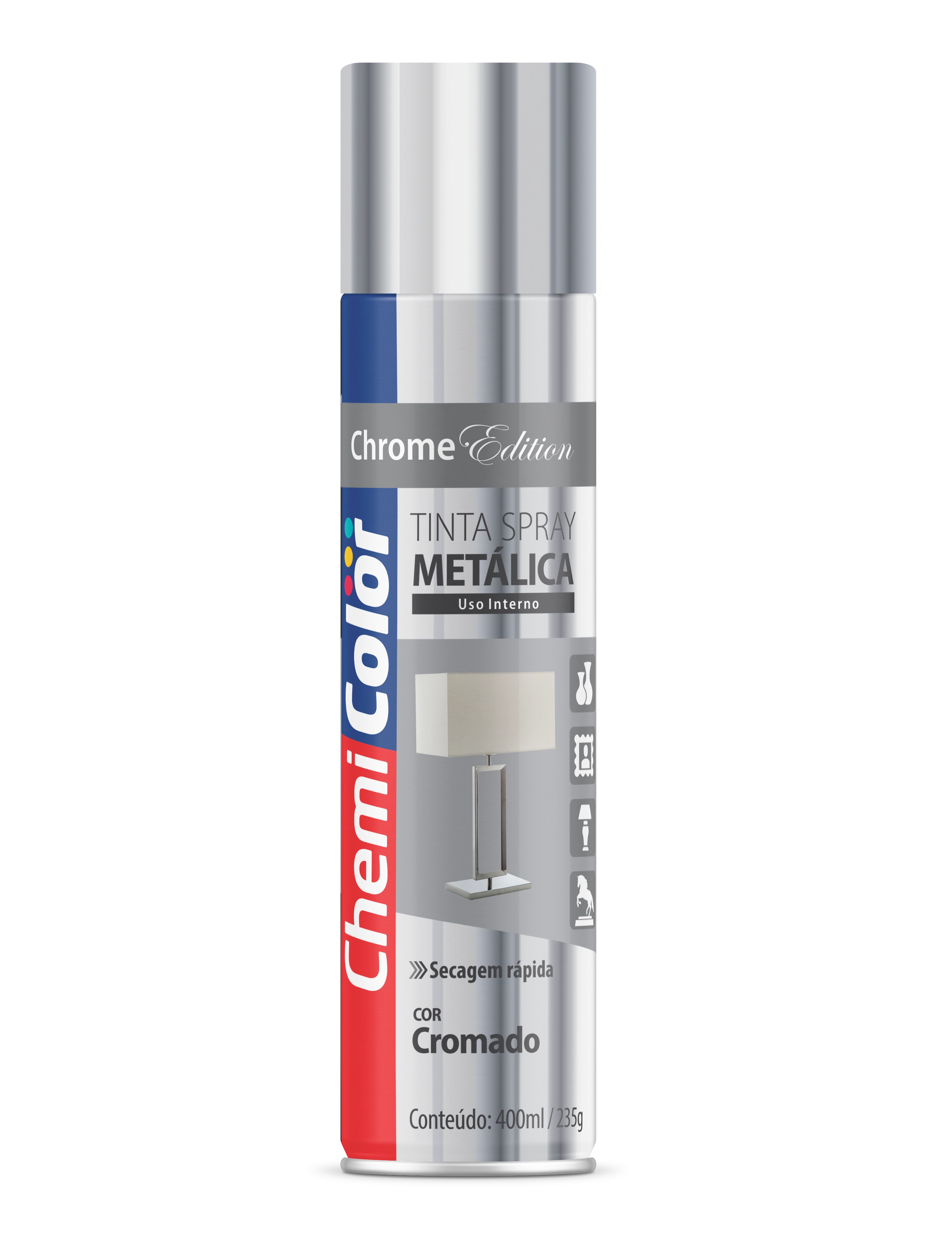 Spray Chemicolor Met.crom.350ml