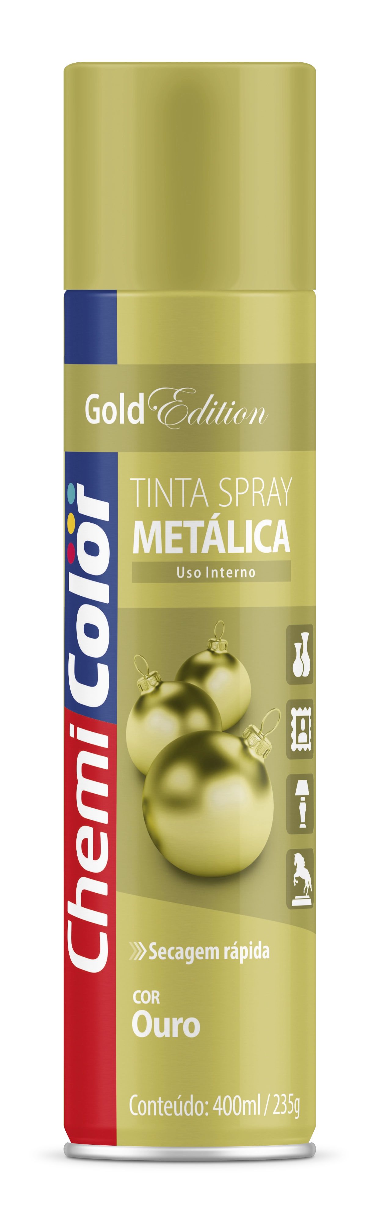 Spray Chemicolor Metalica Ouro 350ml
