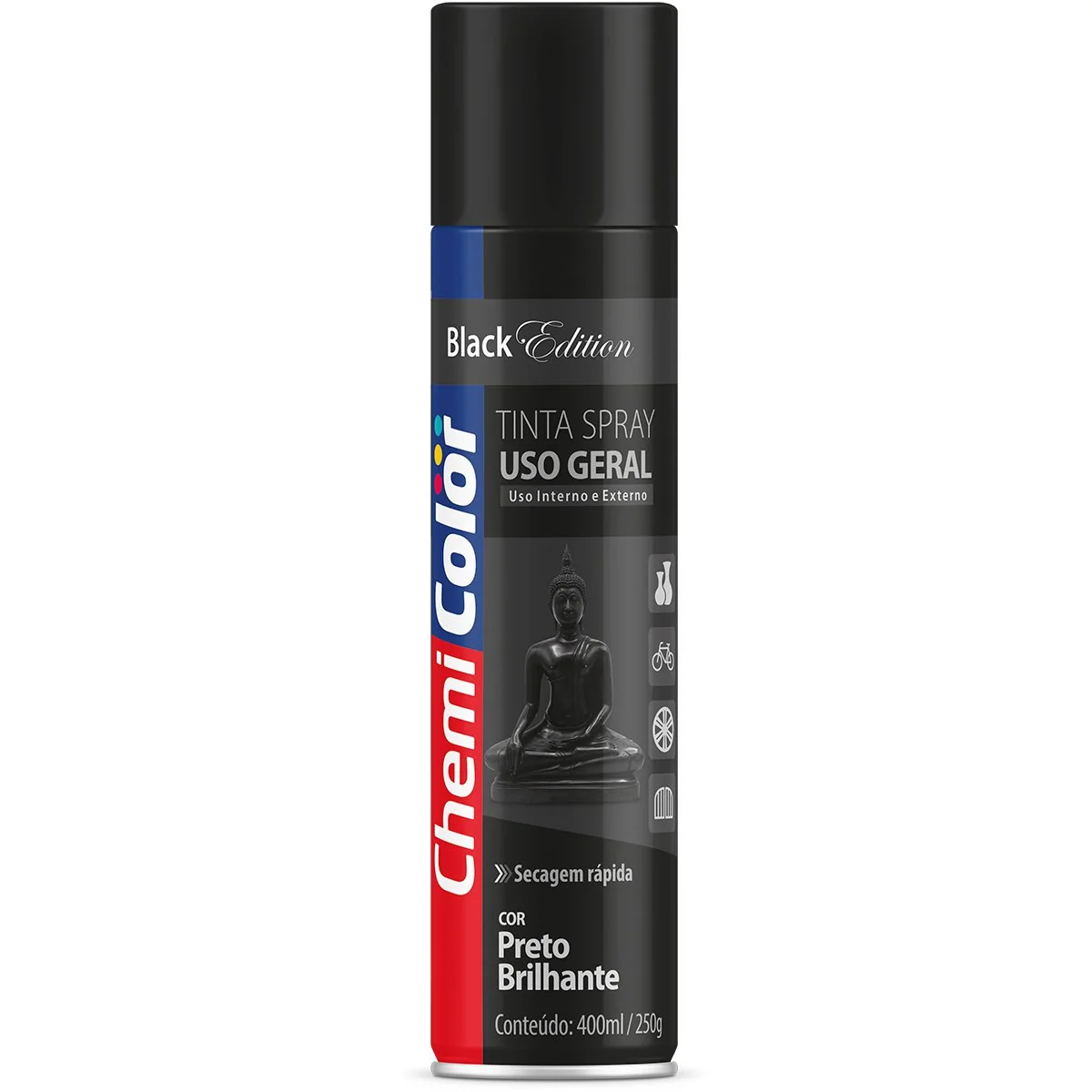 Spray Chemicolor Preto Brilh.400ml