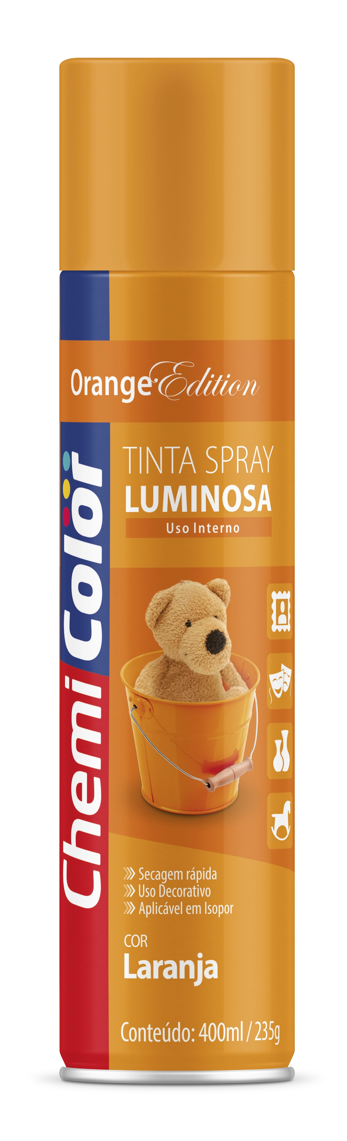 Tinta Splay Chemicolor 380ml Laranja