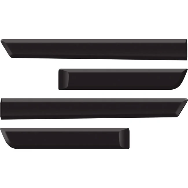 Jogo de Friso Lateral RENAULT SANDERO 4 Portas Preto sem Nome 4 Peças - SANFIL 9003