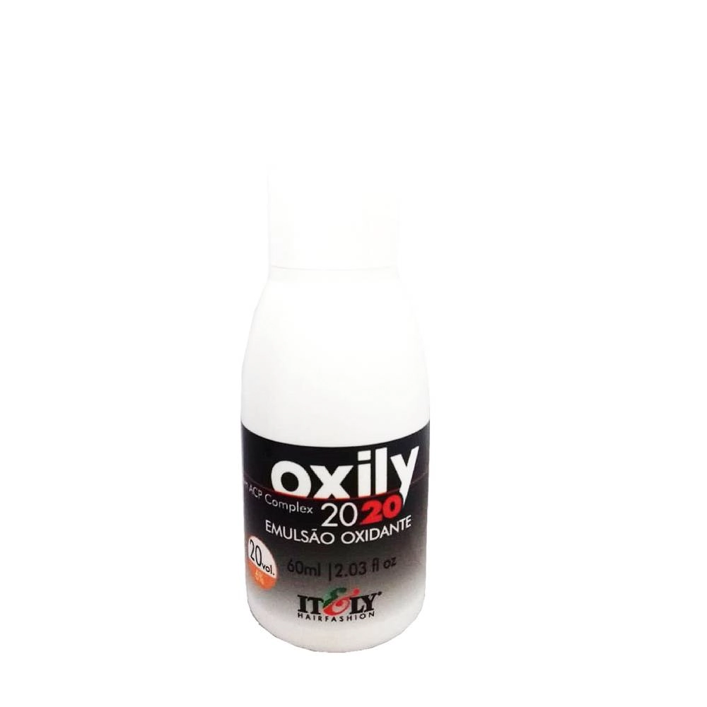 Água Oxigenada OX 20vol 60ml Emulsão Oxidante Itely