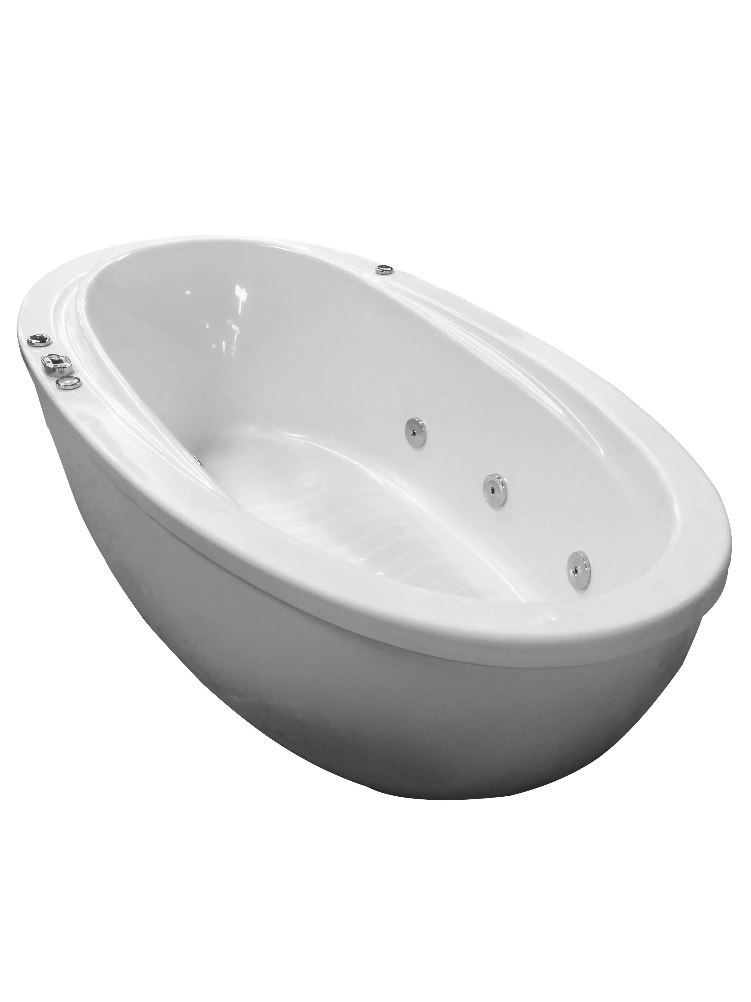 Banheira com Hidromassagem Oval 180x96x62,4 Contemporâneo Ouro Fino