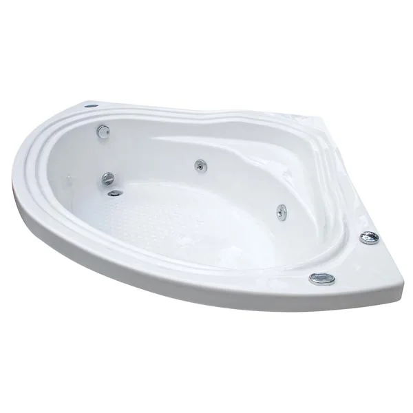 Banheira com Hidromassagem 130x130x40cm Acrílico Golldine Kantho Ouro Fino