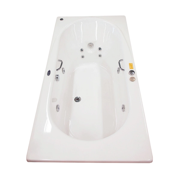 Banheira com Hidromassagem 180x90x46cm Acrílico Ourocril Top Line Ouro Fino