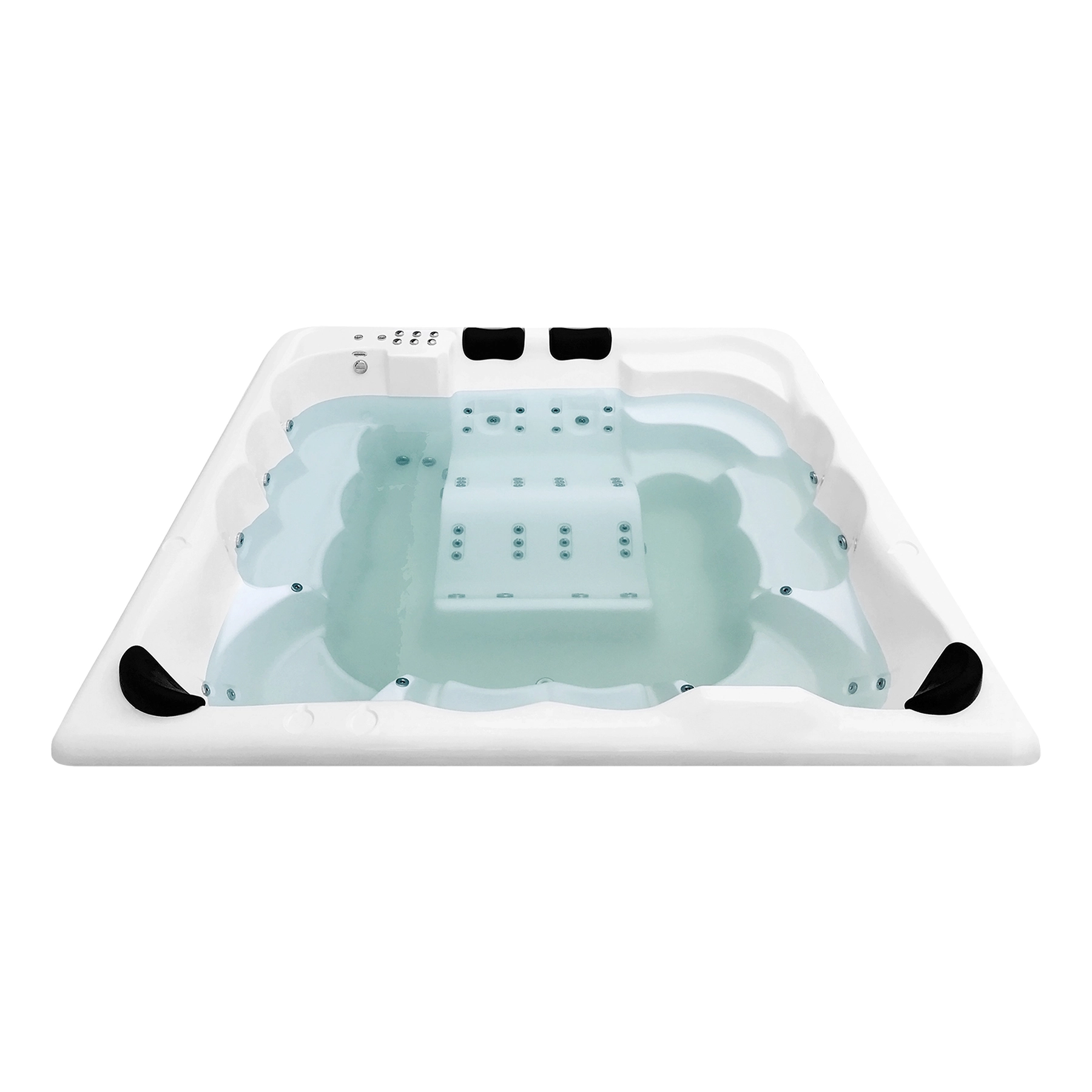 SPA com Hidromassagem Aquecedor Cromoterapia 96x260x260cm Weekend Confort Plus Ouro Fino