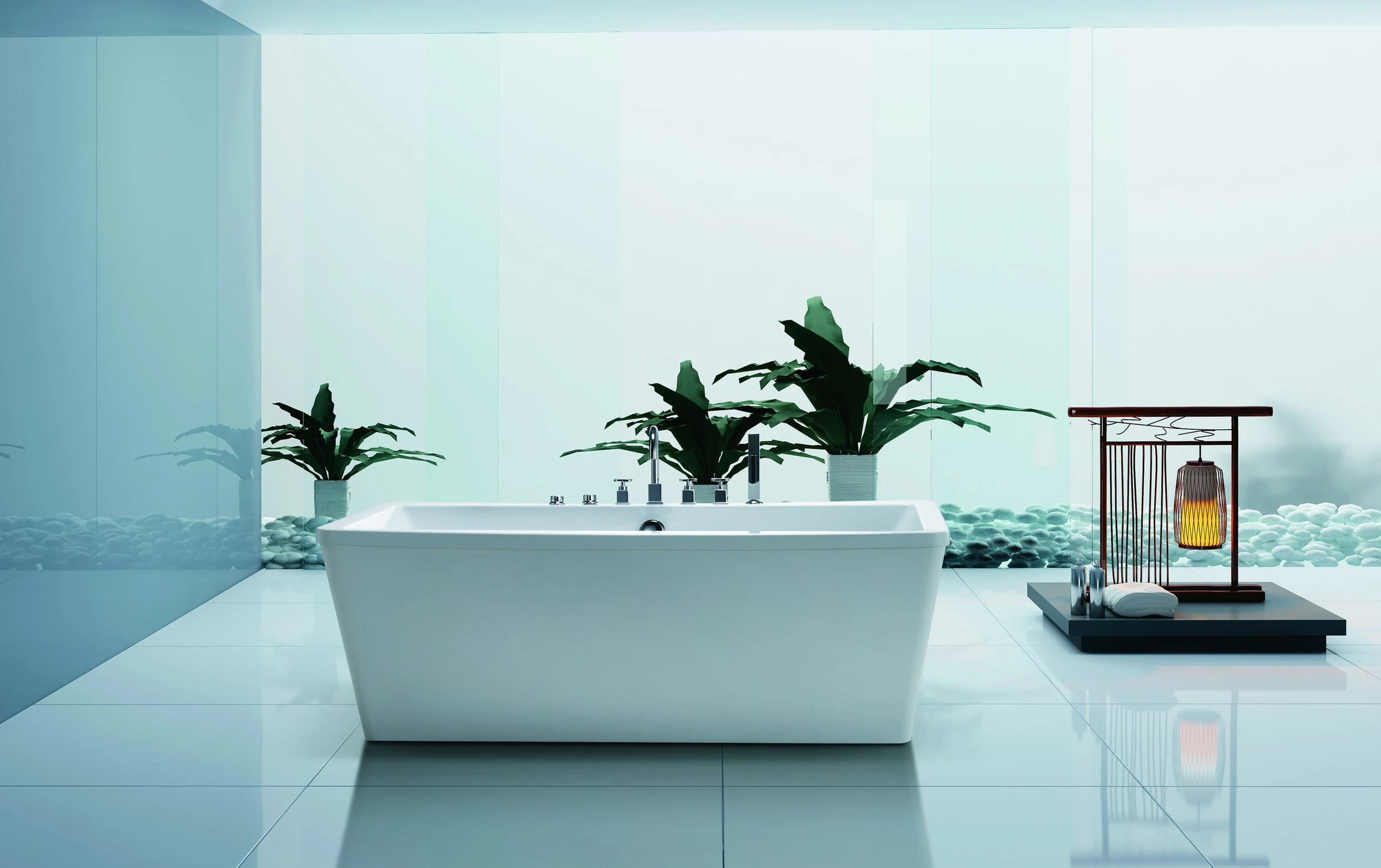 Banheira com Hidromassagem Retangular 170x85x58 Contemporâneo Ouro Fino