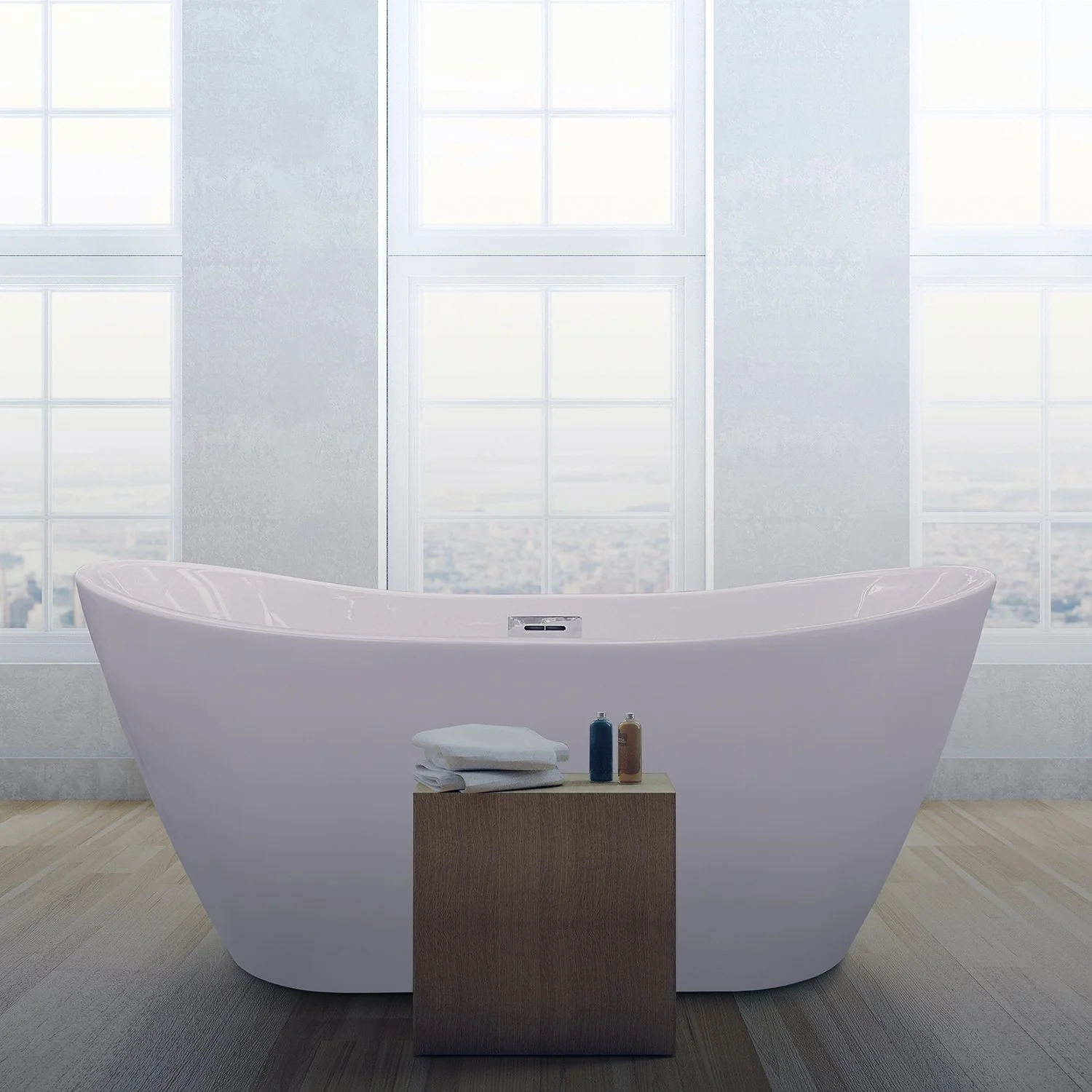 Banheira De Imersão Mavie Design Moderno Branco