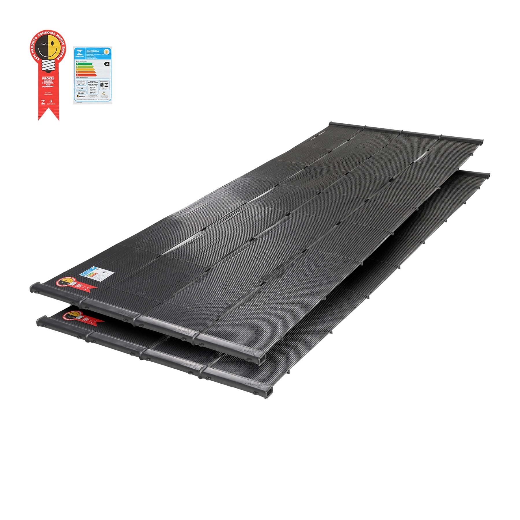 Placa Solar para Piscina 3x1m New Acquapool Ouro Fino