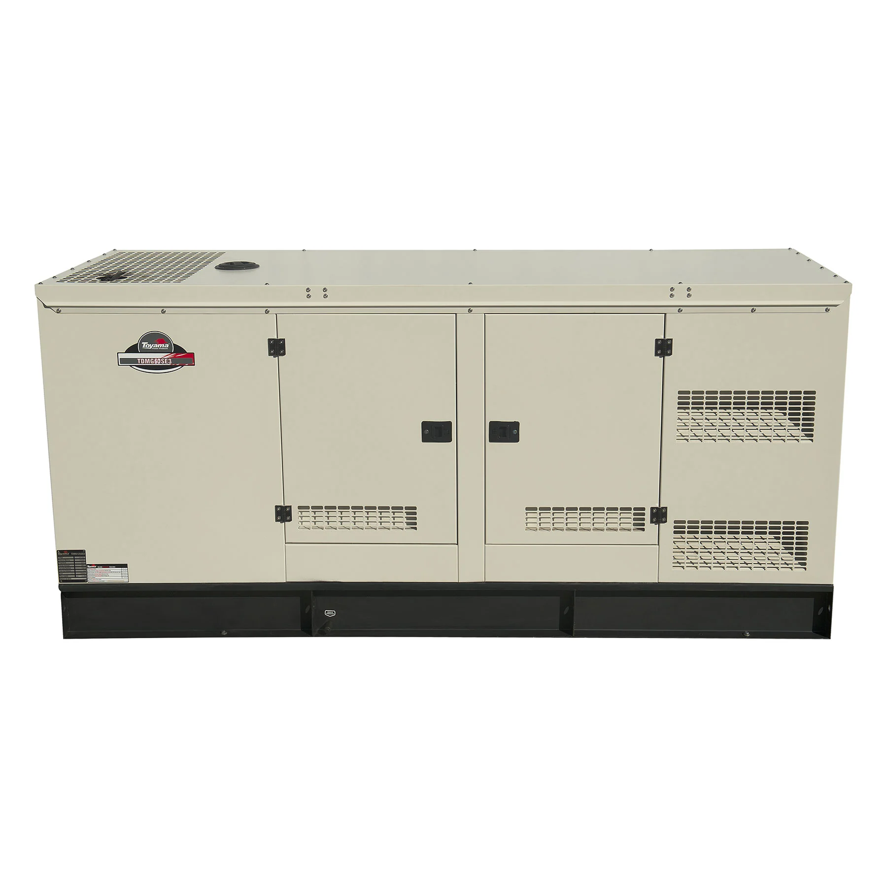 Gerador de Energia a Diesel Cabinado 62,5 Kva 380V (440V) com AVR TDMG60SE3-380 Toyama