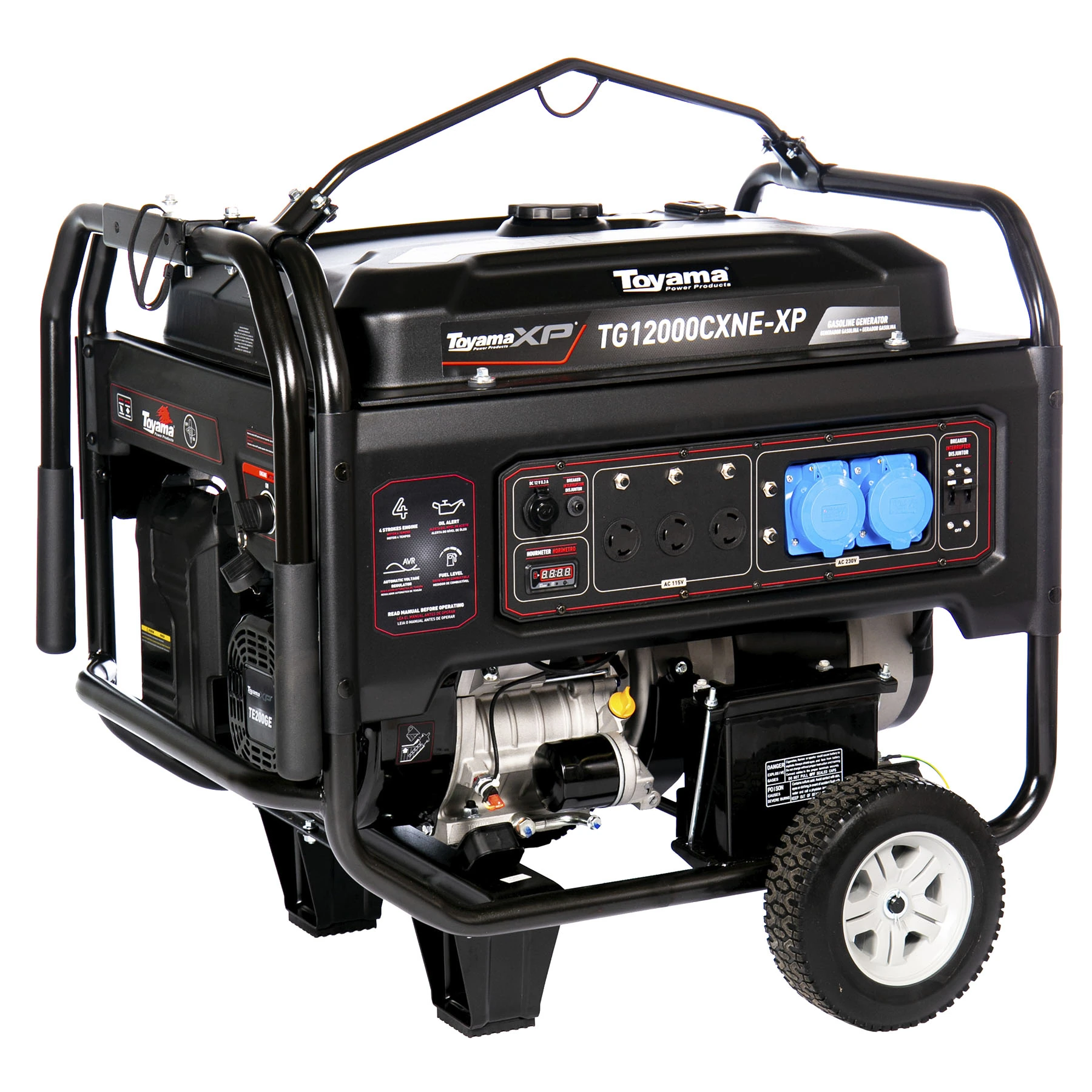 Gerador de Energia a Gasolina Aberto 10,5 Kva Bivolt com AVR TG12000CXNE-XP Toyama