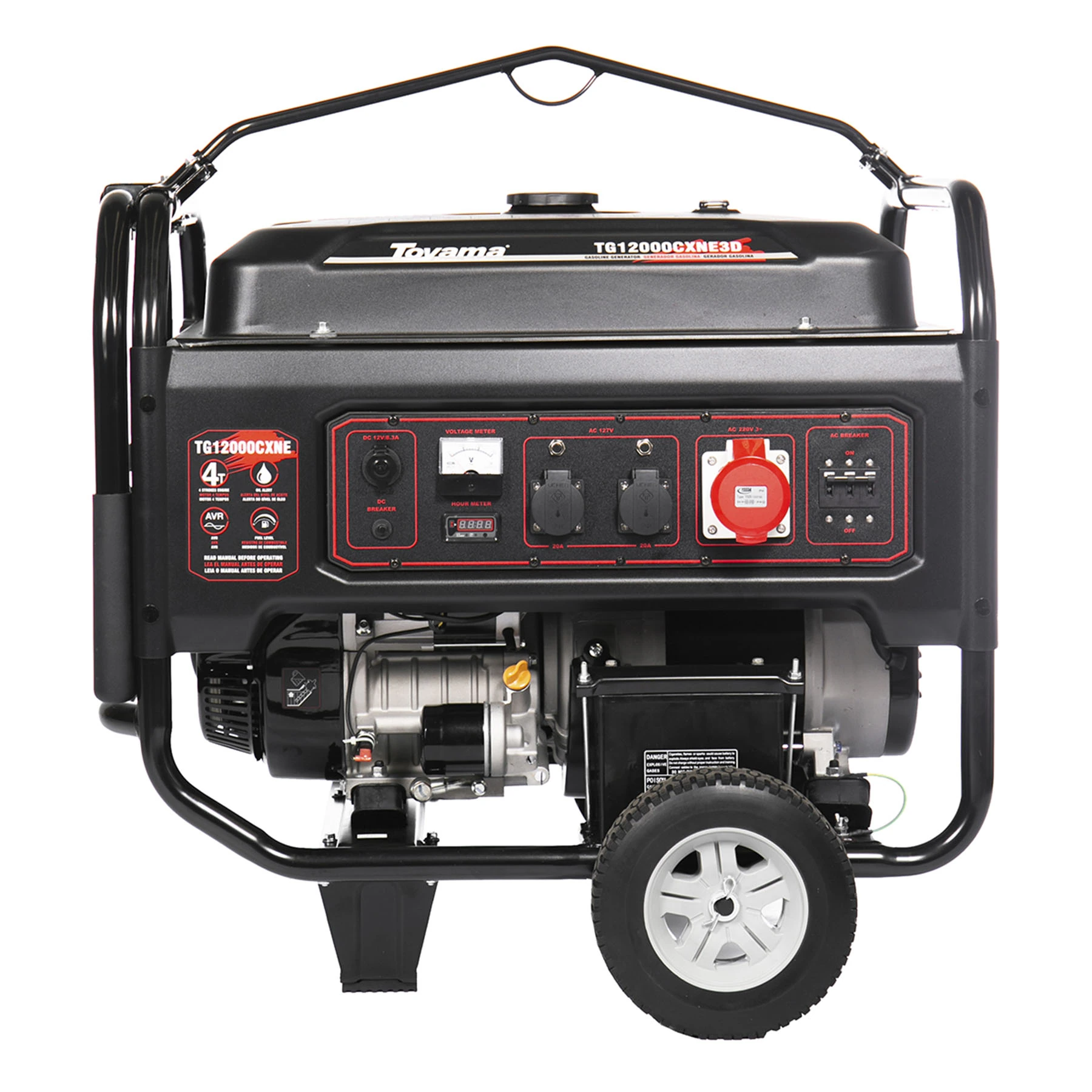 Gerador de Energia a Gasolina Aberto 13,75 Kva 220V com AVR TG12000CXNE3D-XP Toyama